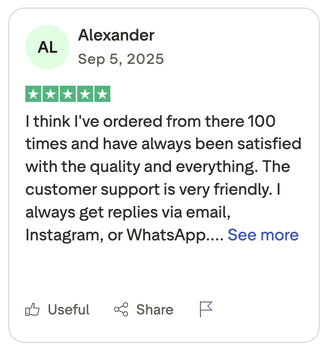 DRIPSLUM customer review screenshot 1