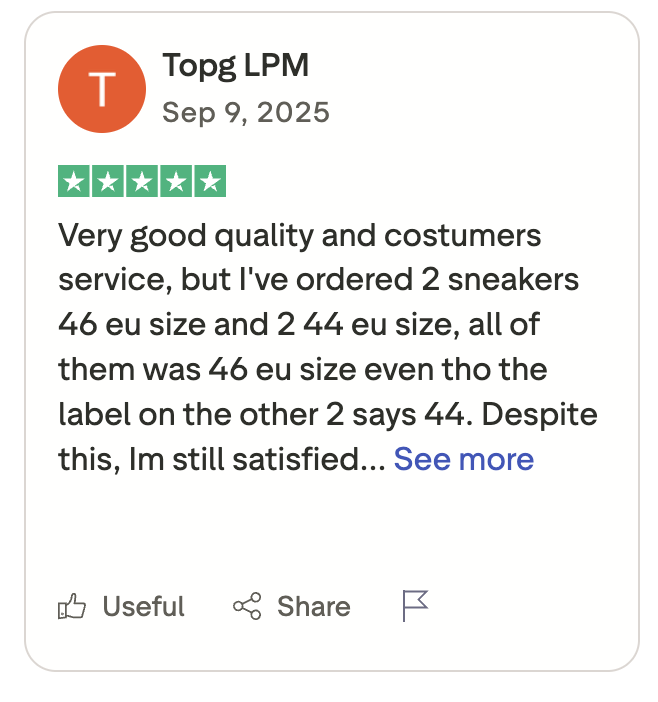 DRIPSLUM customer review screenshot 2