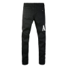 Amr Ripped White Logo Jeans