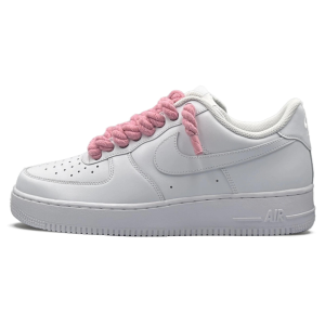 10_e380d958-af7a-4f49-837d-b107f06c073e AF1 White - Pink Rope Laces