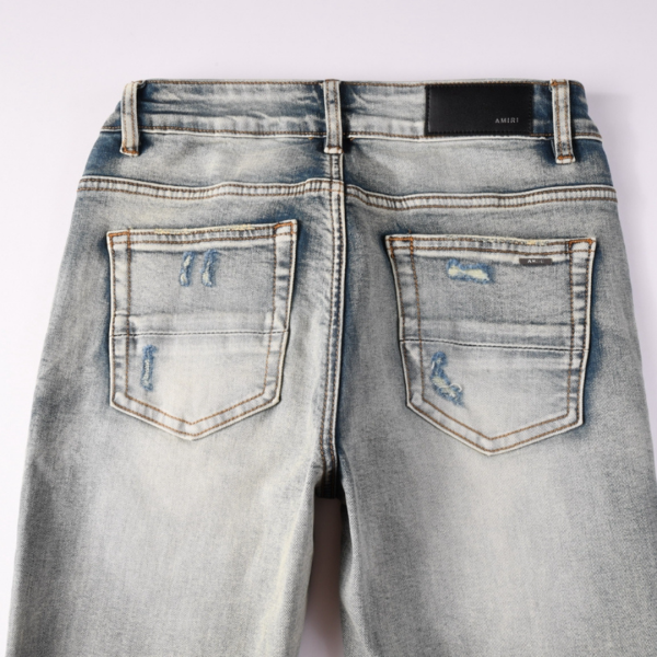 Amr Grey Distressed Jeans