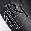 Amr Staggered Black Jeans