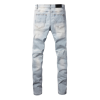 Amr Ripped Light Blue Diamonds Jeans