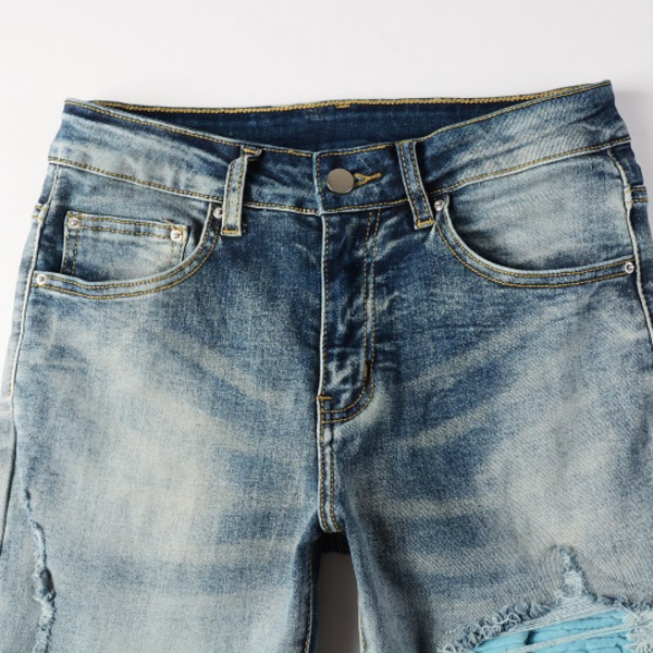 276_396938c8-d5f1-4f55-a073-60e2afb32b58 Amr Blue Patch Jeans