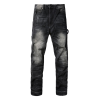 Amr Black Distressed Jeans