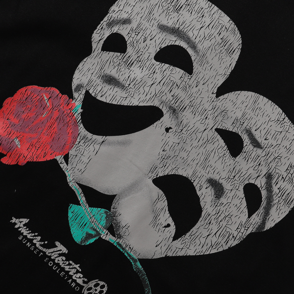 Amr Monochrome Flowers T-shirt