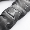 Amr Staggered Grey Logo Jeans
