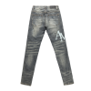 Amr Staggered Grey Blue Jeans