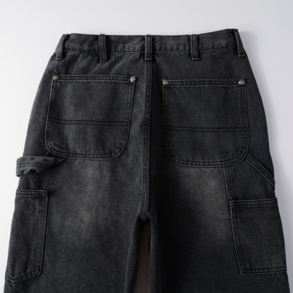 Amr Black Gradient Flared Jeans