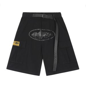 3af2f44e Alcatraz Cargo Full Black Shorts