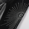 Black Flare Diamonds Jeans