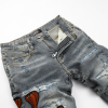 Amr Red Snake Grey Jeans