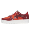Bape Bapesta Burgundy Red Orange