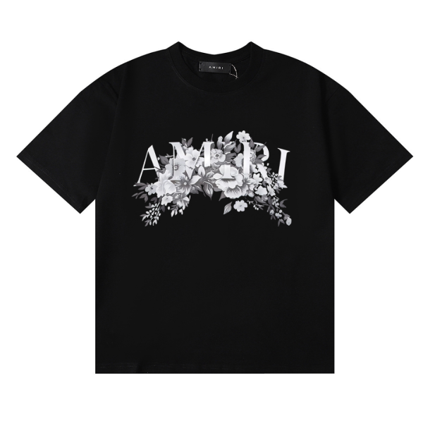48_51012e16-951c-456d-8eff-7c268536136d Amr Monochrome Flowers T-shirt