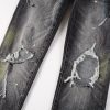 Amr Paint Sprayed Black Jeans