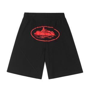 49643027 Alcatraz Black Red Shorts
