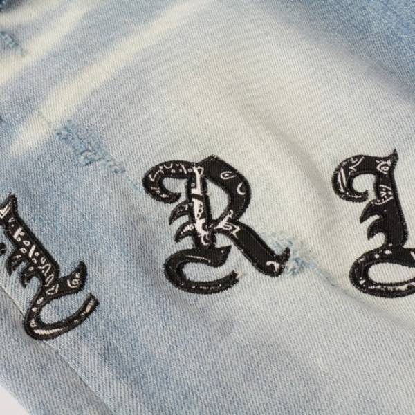 Amr Blue Distressed Jeans