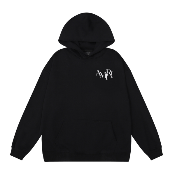 Amr Staggered Monochromatic Hoodie