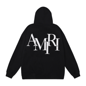 Amr Staggered Monochromatic Hoodie