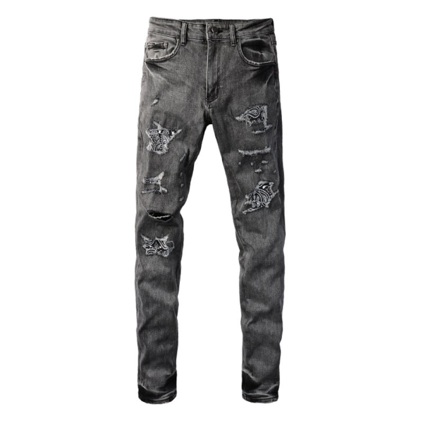 5_3accf590-77be-466d-8da7-b188460c5337 Amr Black Bandana Jeans