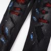 Amr Paint Diamonds Black Jeans