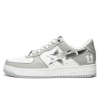 Bape Bapesta White Silver Grey