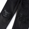 Amr Black Patch Jeans