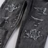 86c0c811 Amr Black Bandana Jeans