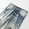 Amr Logo Ripped Patch Jeans