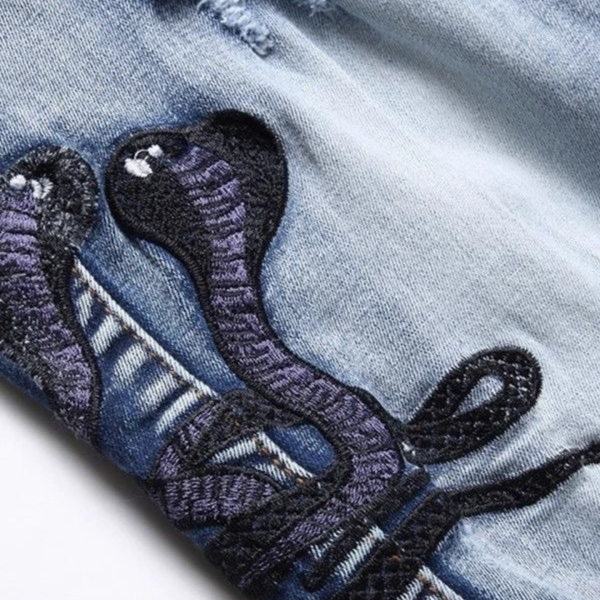 Amr Black Snake Jeans