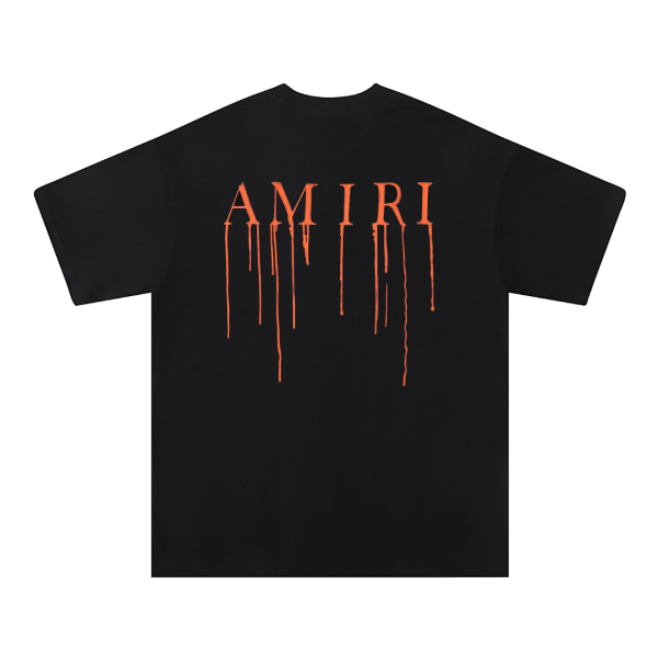 Amr Paint Drip AM Black T-shirt