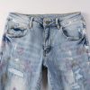 Amr Paint Splatter Blue Jeans