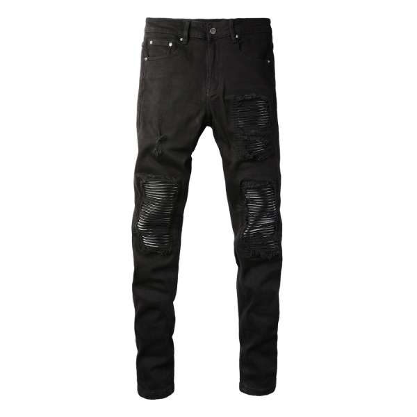97_cb5fa43f-448a-4841-9be8-8c5064573797 Amr Black Patch Ripped Jeans