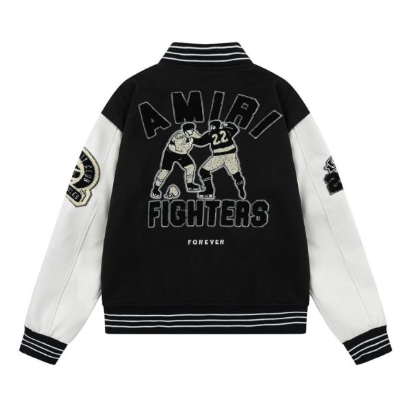 9_a249af07-c60e-455a-847a-ccaa44e3e425 Amr Staggered Logo Jacket