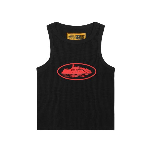 Alcatraz Black Red Tank Top