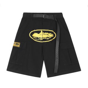 db73287f Alcatraz Cargo Black Yellow Shorts